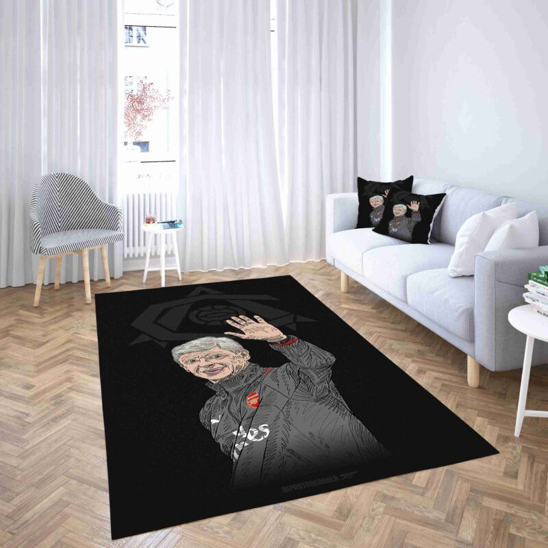 Arsenal Fubballverein Arsene Wenger Carpet Area Rug