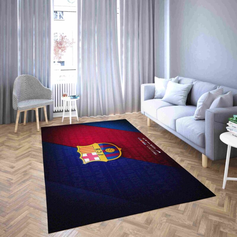 Barcelona Club 3D Football Carpet Area Rug
