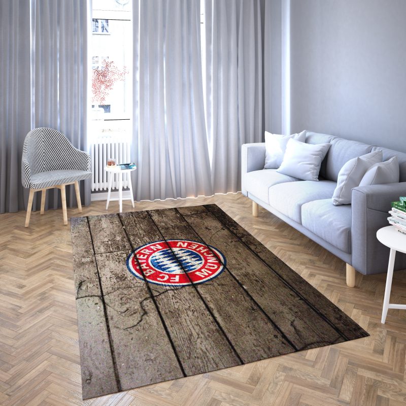 Bayern Logo Auf Hlzernem Carpet Area Rug Wohnzimmer Bereich Carpet Area Rug