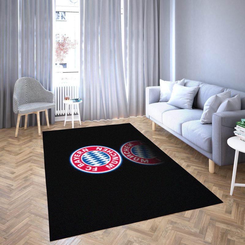Bayern Carpet Area Rug Mit Dunklem Hintergrund Carpet Area Rug Im Wohnzimmerbereich