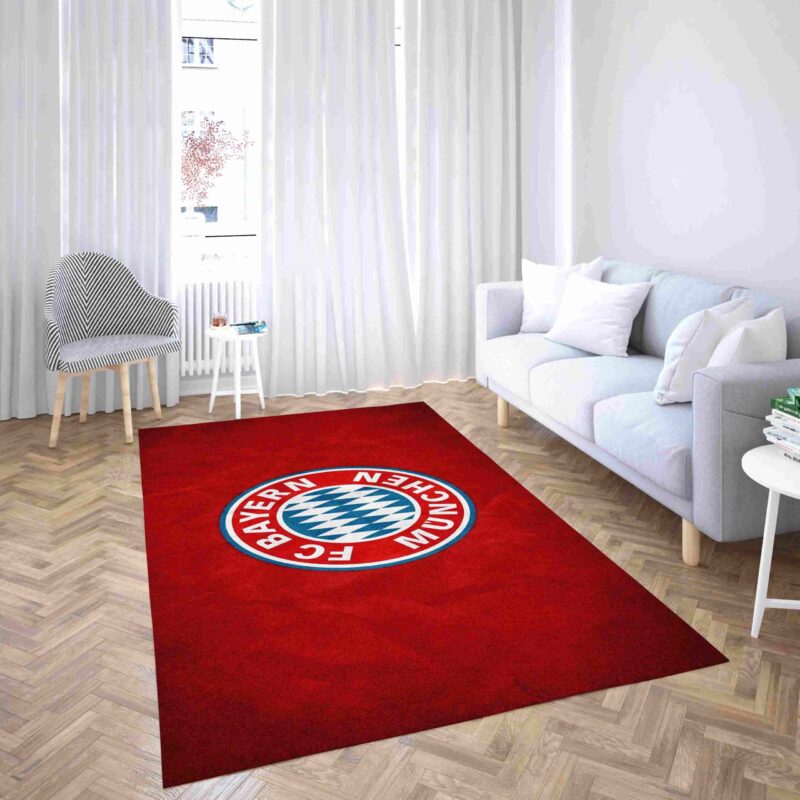 Bayern Munchen Club In Rot Carpet Area Rug