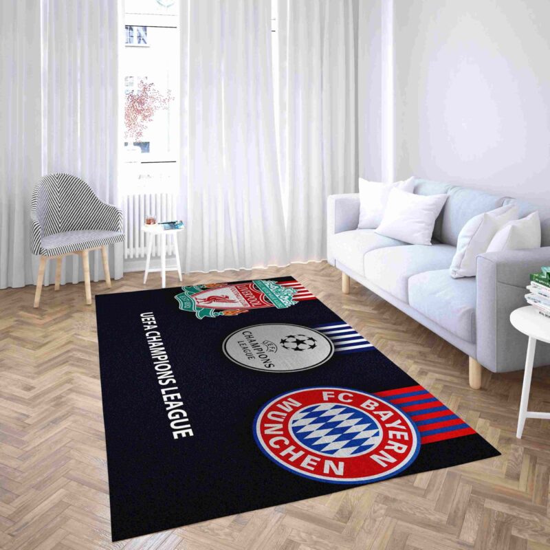 Bayern Munchen Football Club Und Liverpool Carpet Area Rug