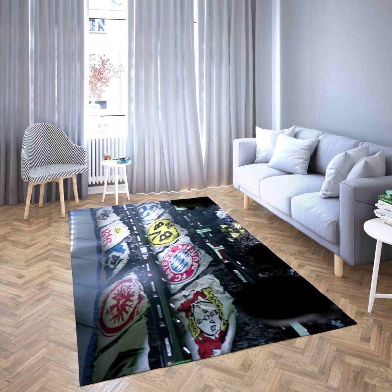 Bundesliga Club Logo Carpet Area Rug 2