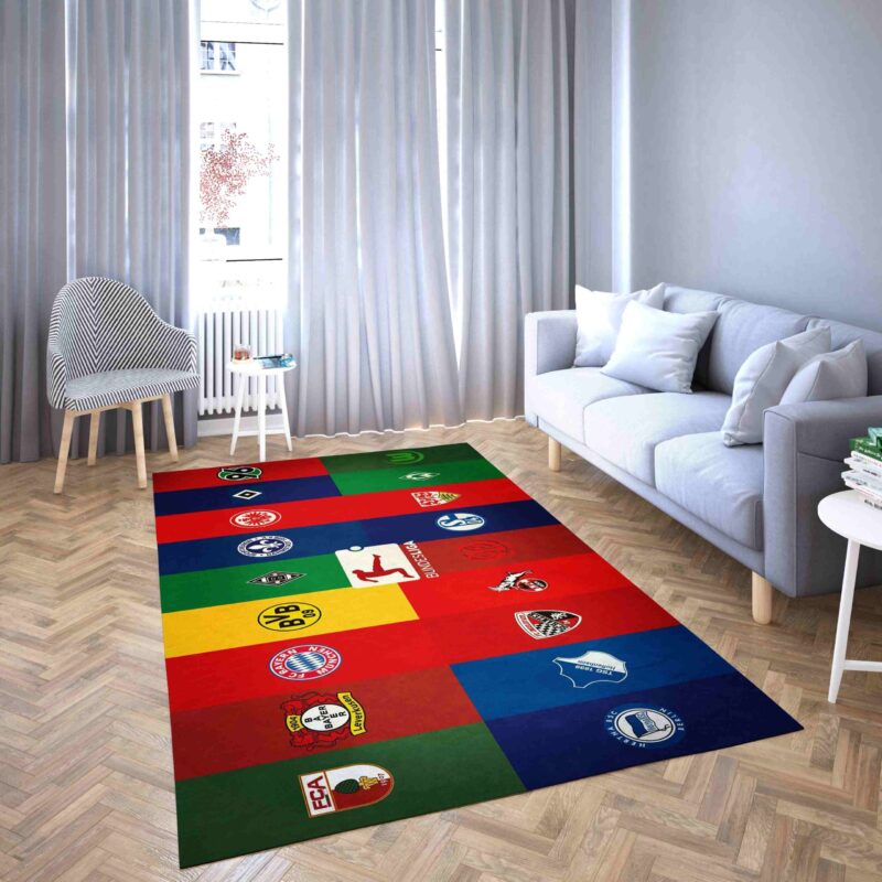 Bundesliga Club Logo Carpet Area Rug