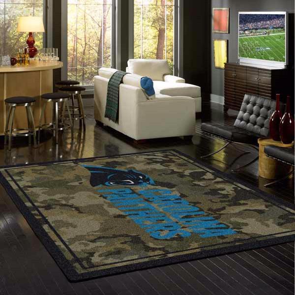 Carolina Panthers Camo Carpet Area Rug