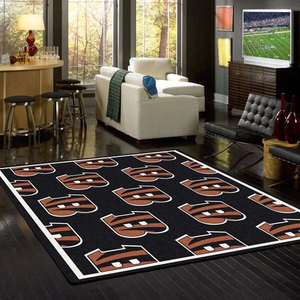 Cincinnati Bengals Wiederholen Carpet Area Rug
