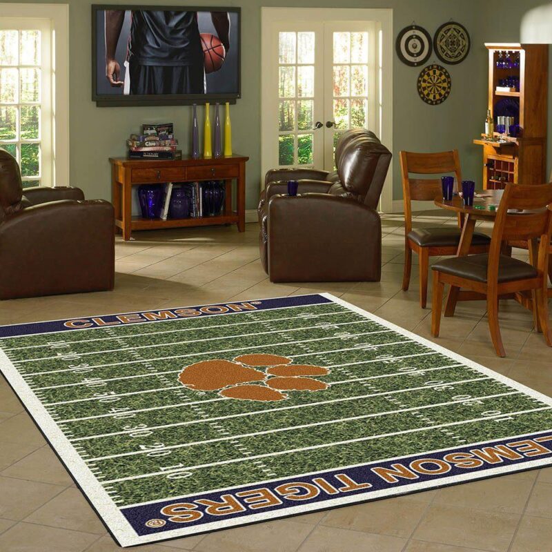 Clemson Tigers football Carpet Area Rug