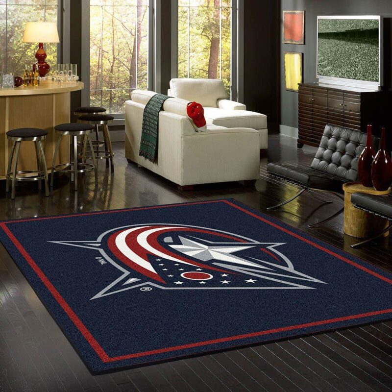 Columbus Bluejackets Carpet Area Rug Teamgeist Carpet Area Rug