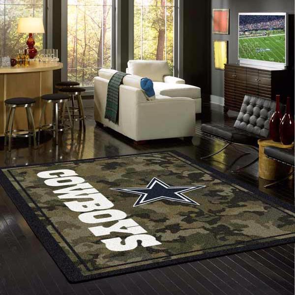 Dallas Cowboys Camo Carpet Area Rug
