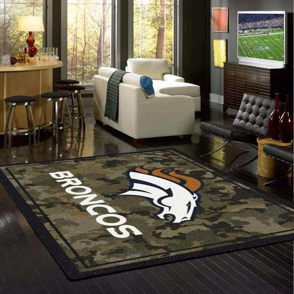 Denver Broncos Carpet Area Rug 1