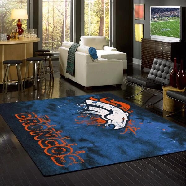 Denver Broncos Verblassen Carpet Area Rug